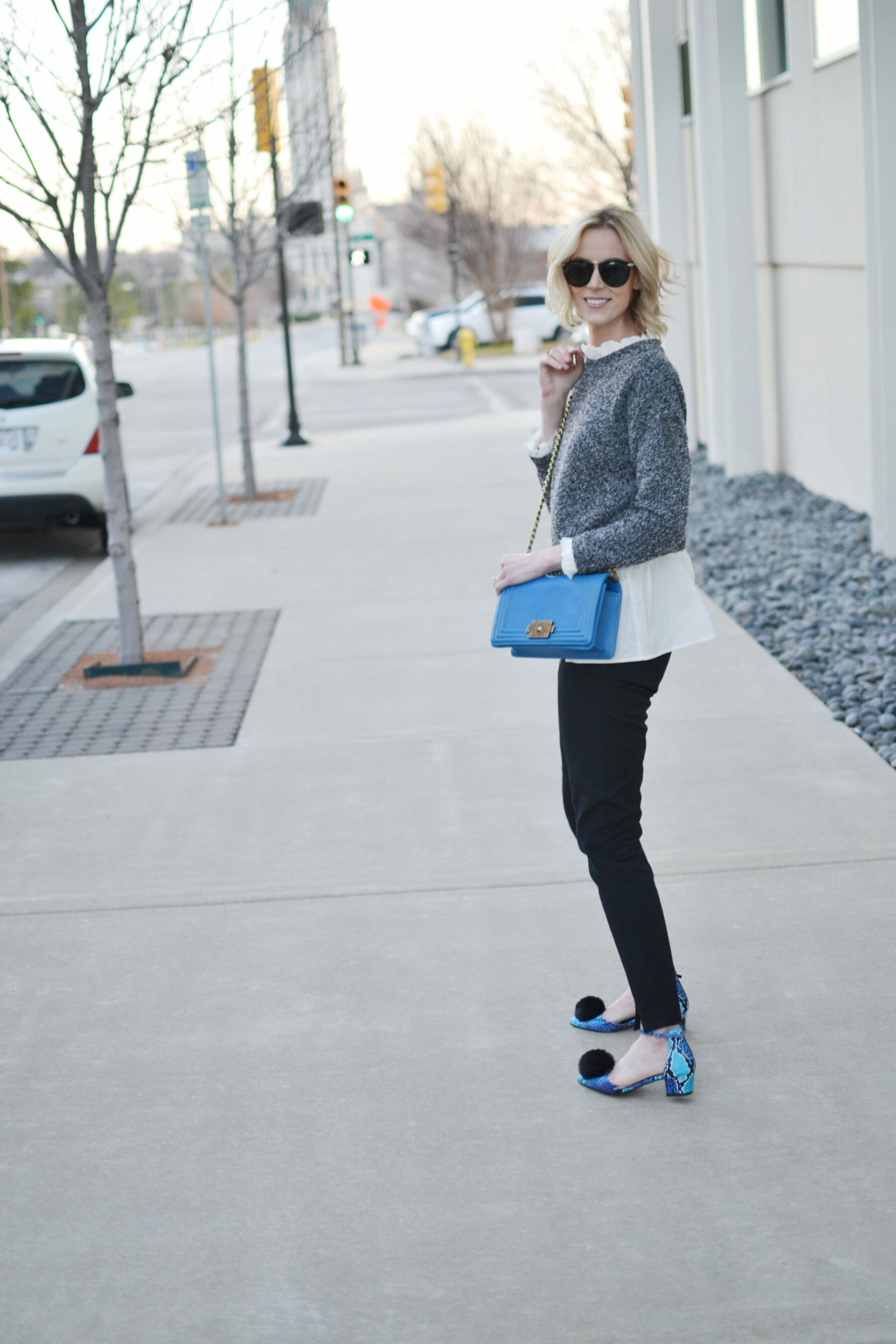 Spring looks in light blue and light green | The Chic Advocate