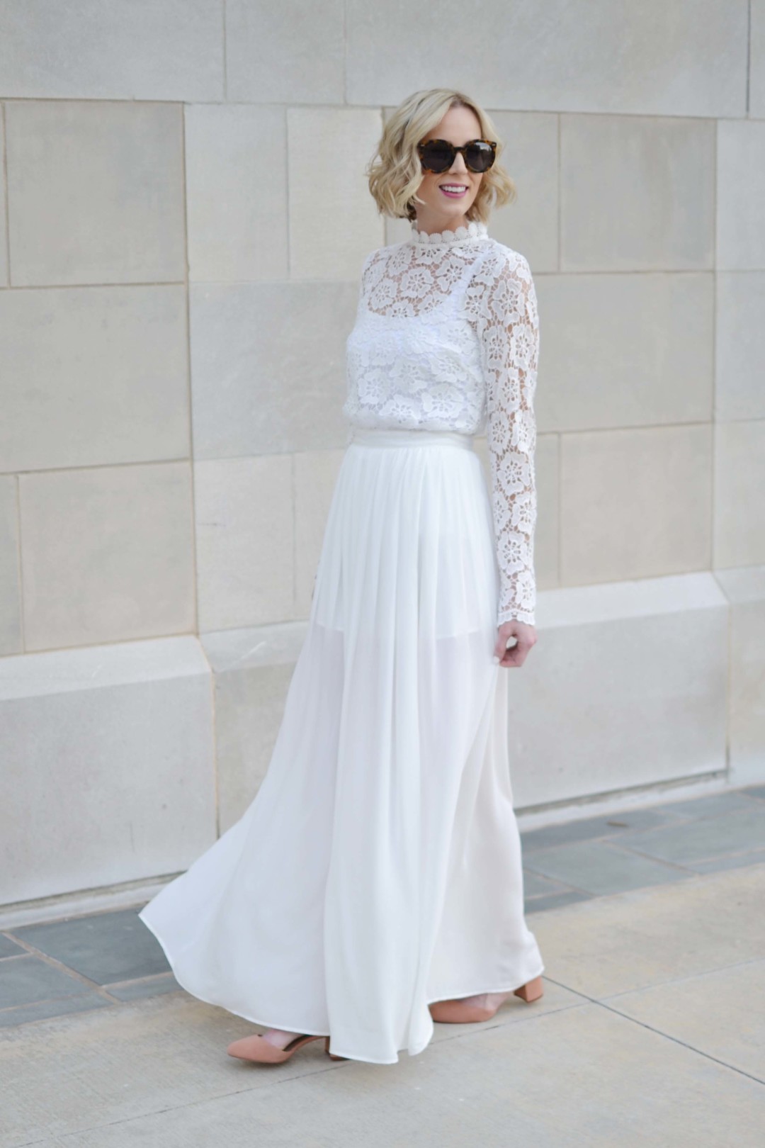 White Crochet Maxi Dress Straight A Style