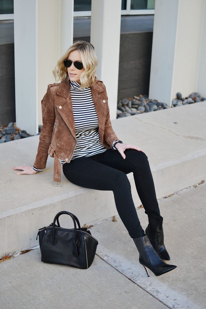 striped-turtleneck-suede-moto-jacket-3 - Straight A Style