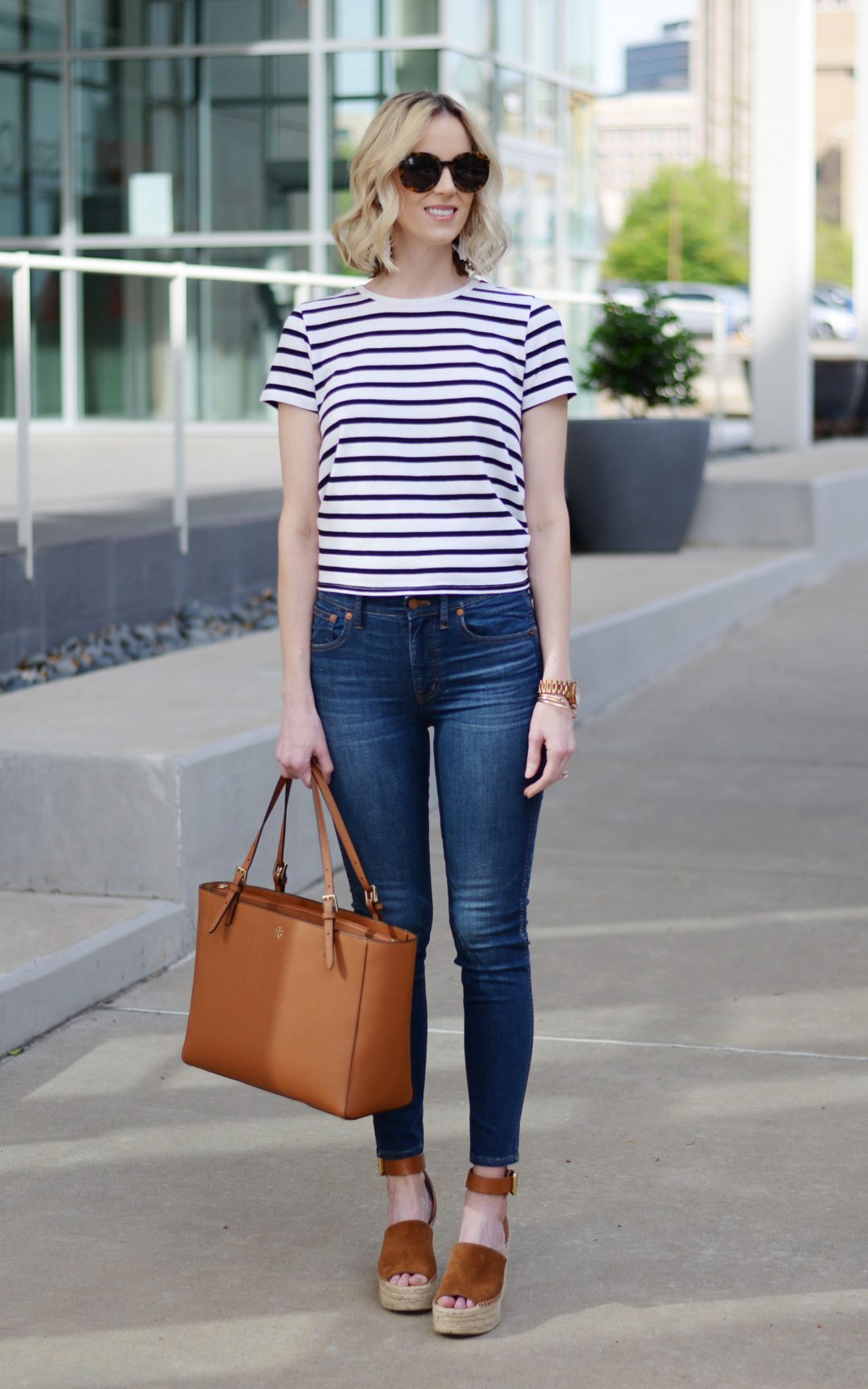 Classic Style: Stripes and Denim + Linkup & Announcement - Straight A Style