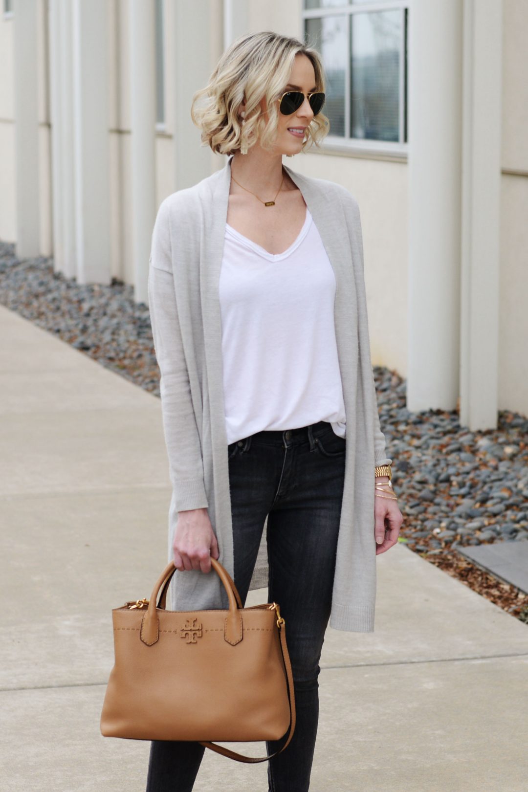 Cardigan and Jeans - Straight A Style