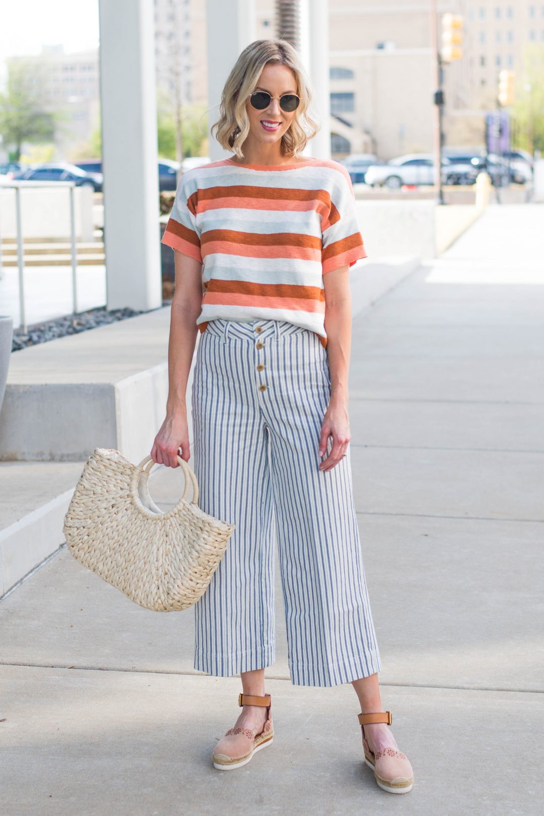 Print Mixing: Double the Stripes - Straight A Style