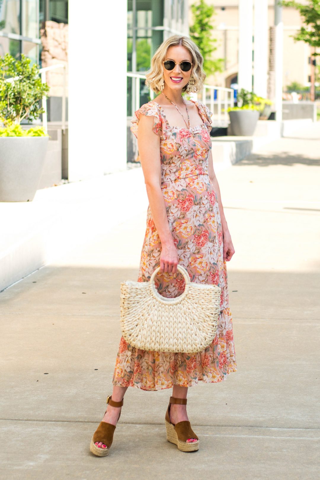 Floral Midi Dress - Straight A Style