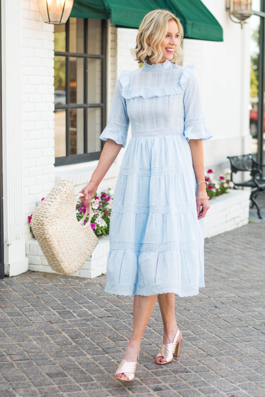 Dreamy Summer Blue Crochet Dress New Favorite! Straight A Style