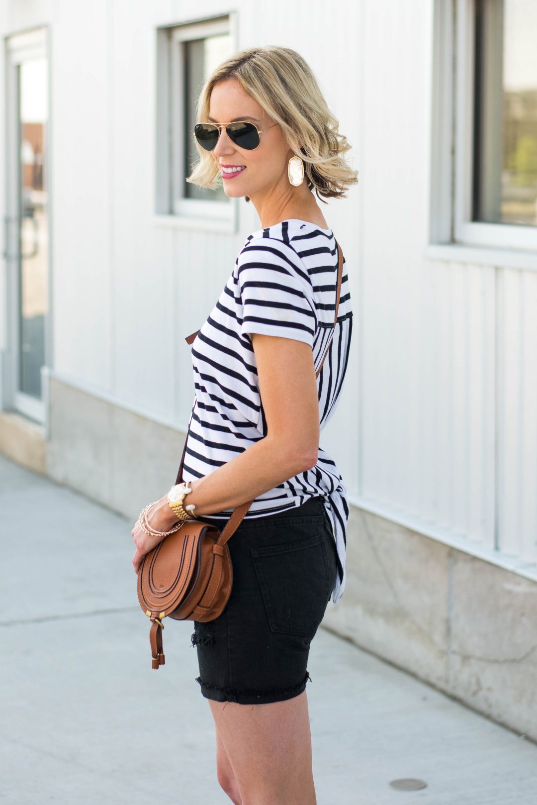 Tie Back Tee - Re-wearing Summer Favorites - Straight A Style