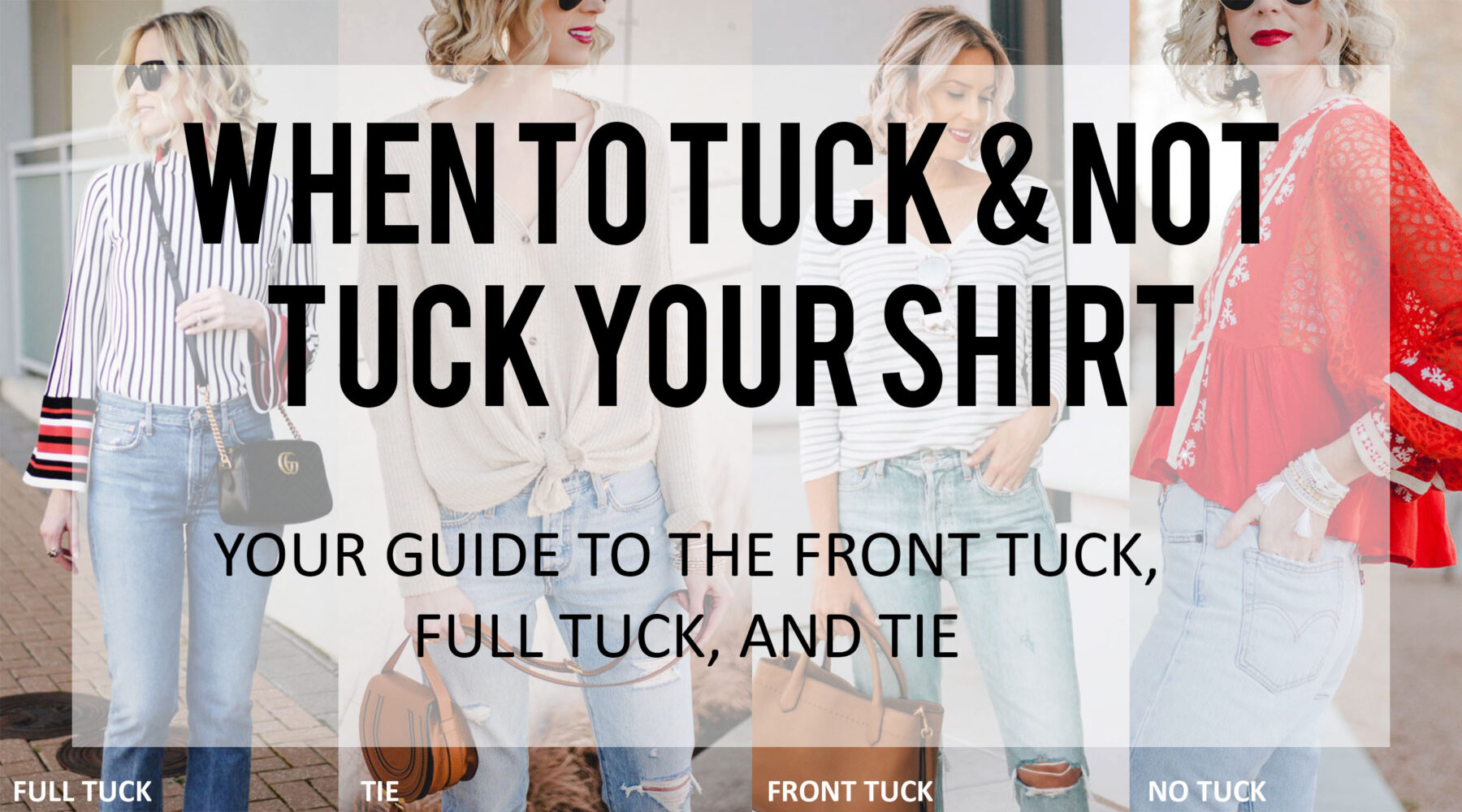 When To Tuck & Not Tuck Your Shirt Plus How - Your Guide to Front Tuck,  Full Tuck, & Tie - Straight A Style