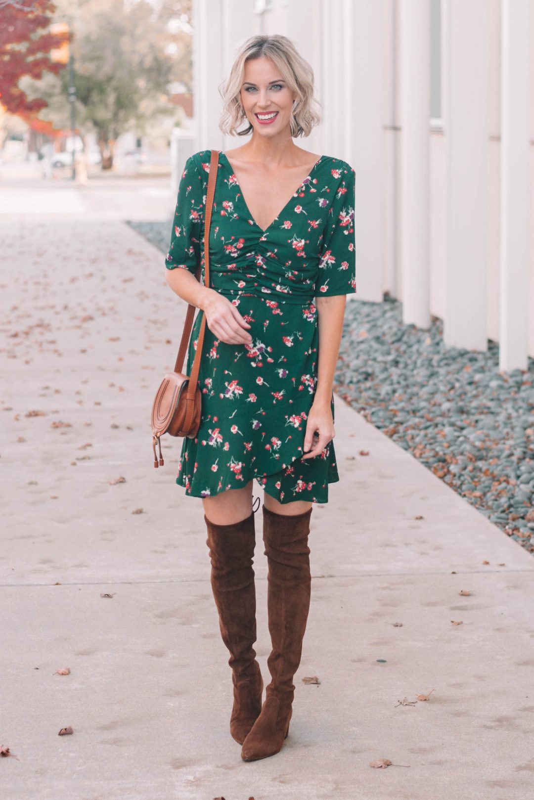 Beautiful Green Mini Dress + Why I Bought an Apple Watch Straight A Style