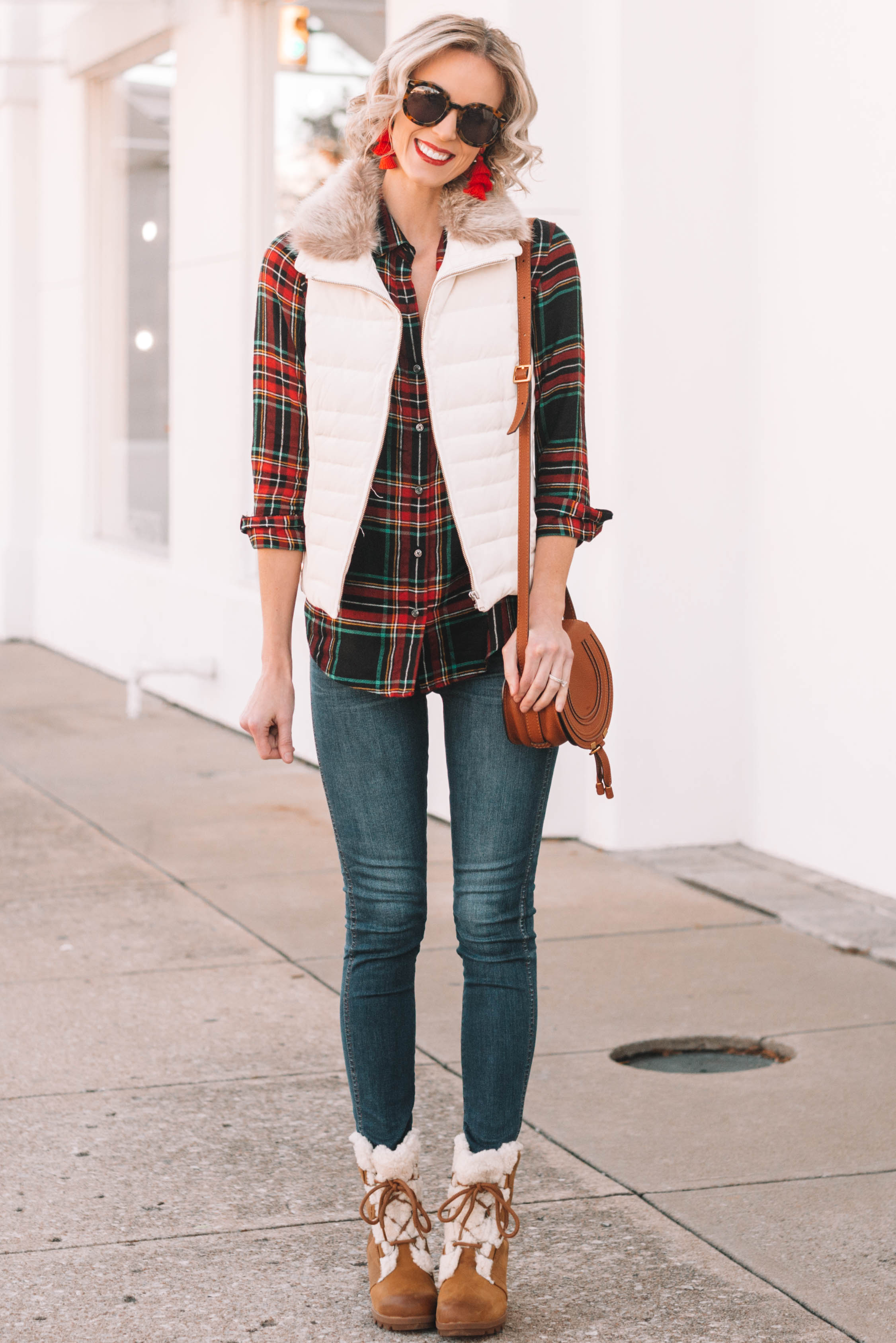 plaid shirt and vest 7 - Straight A Style
