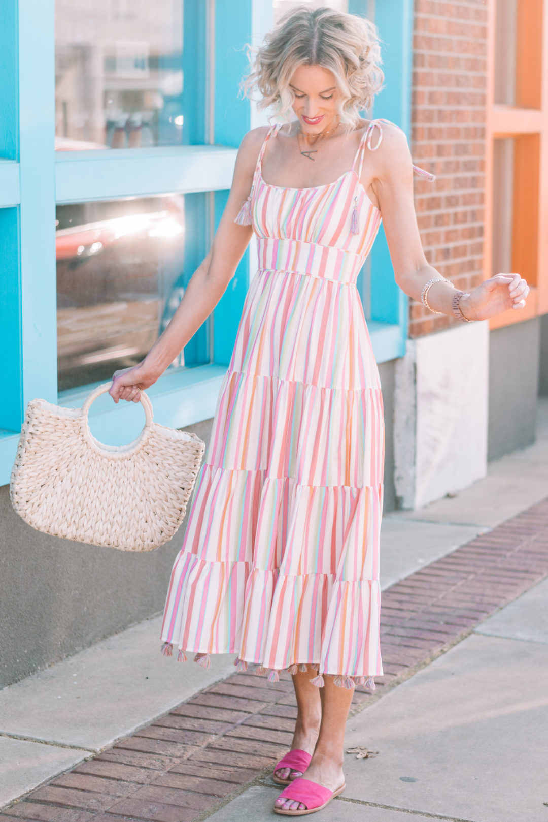 Striped Midi Dress + What You Need to Know When Shopping at Chicwish ...