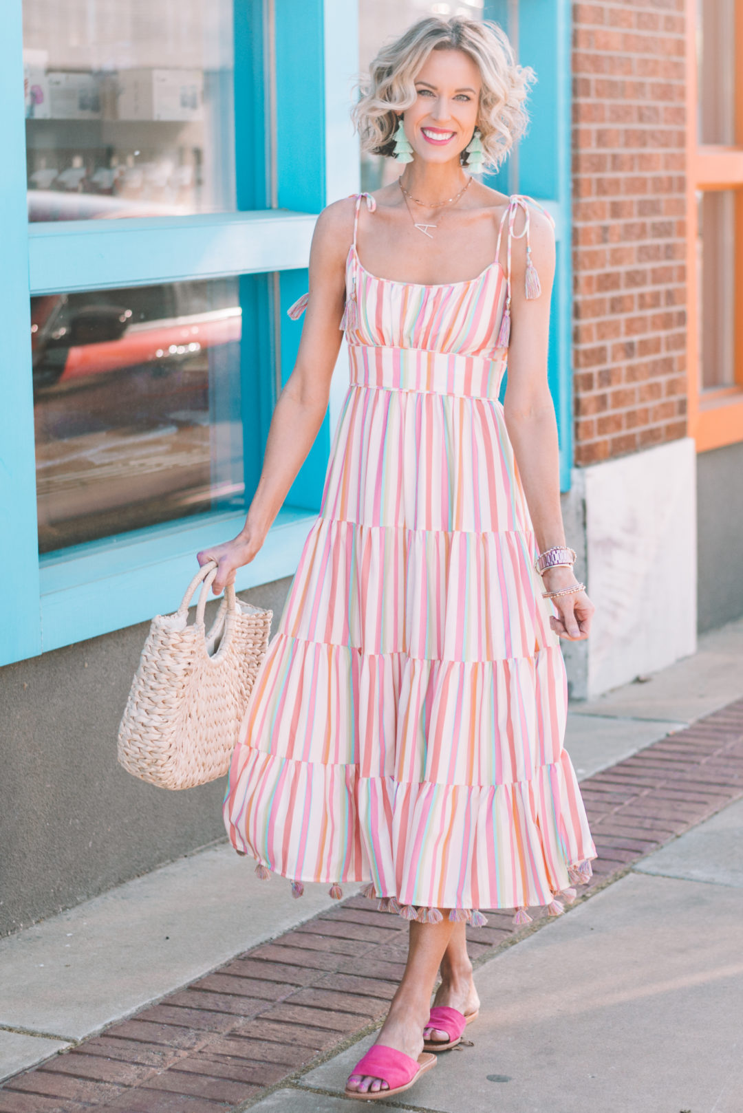 Striped Midi Dress + What You Need to Know When Shopping at Chicwish ...