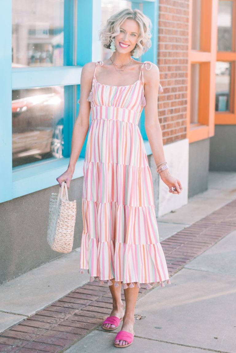 Striped Midi Dress + What You Need to Know When Shopping at Chicwish ...