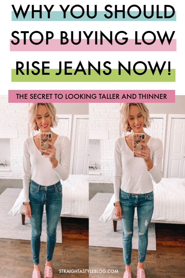 low rise to high rise jeans