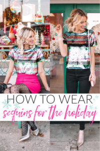 How to Style a Sequin Top for a Holiday Party + Cyber Monday Sales on ...