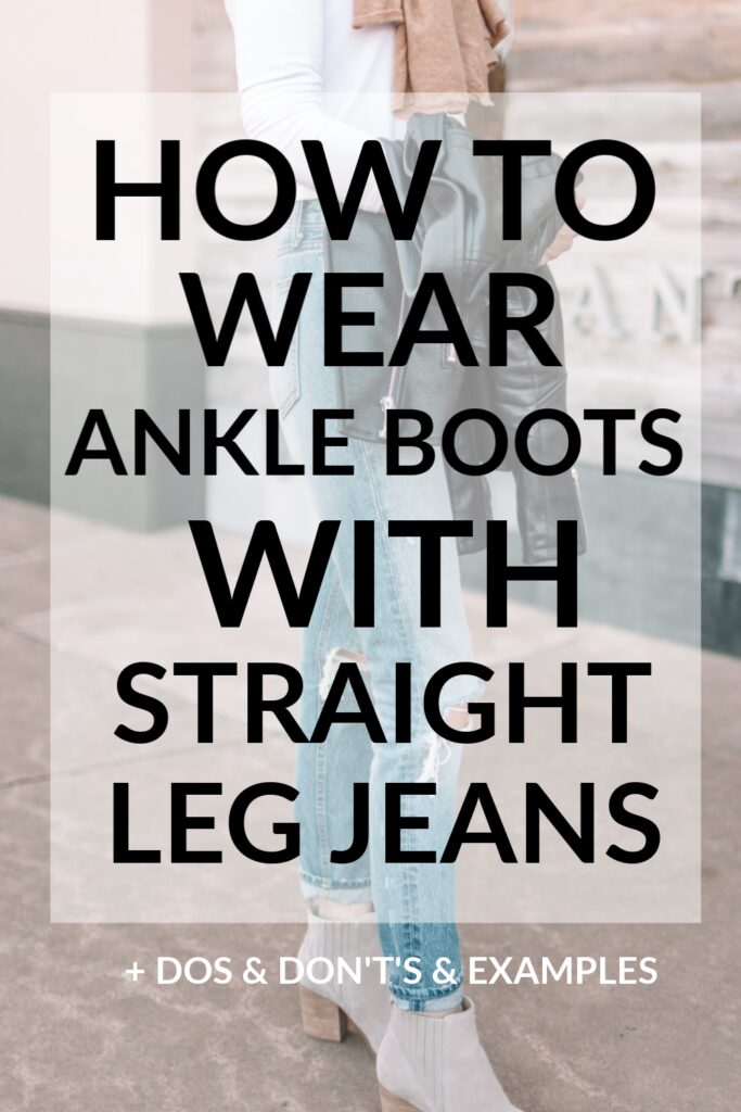 Wondering what shoes to wear with straight leg jeans? Or how to style  straight leg jeans in gen…