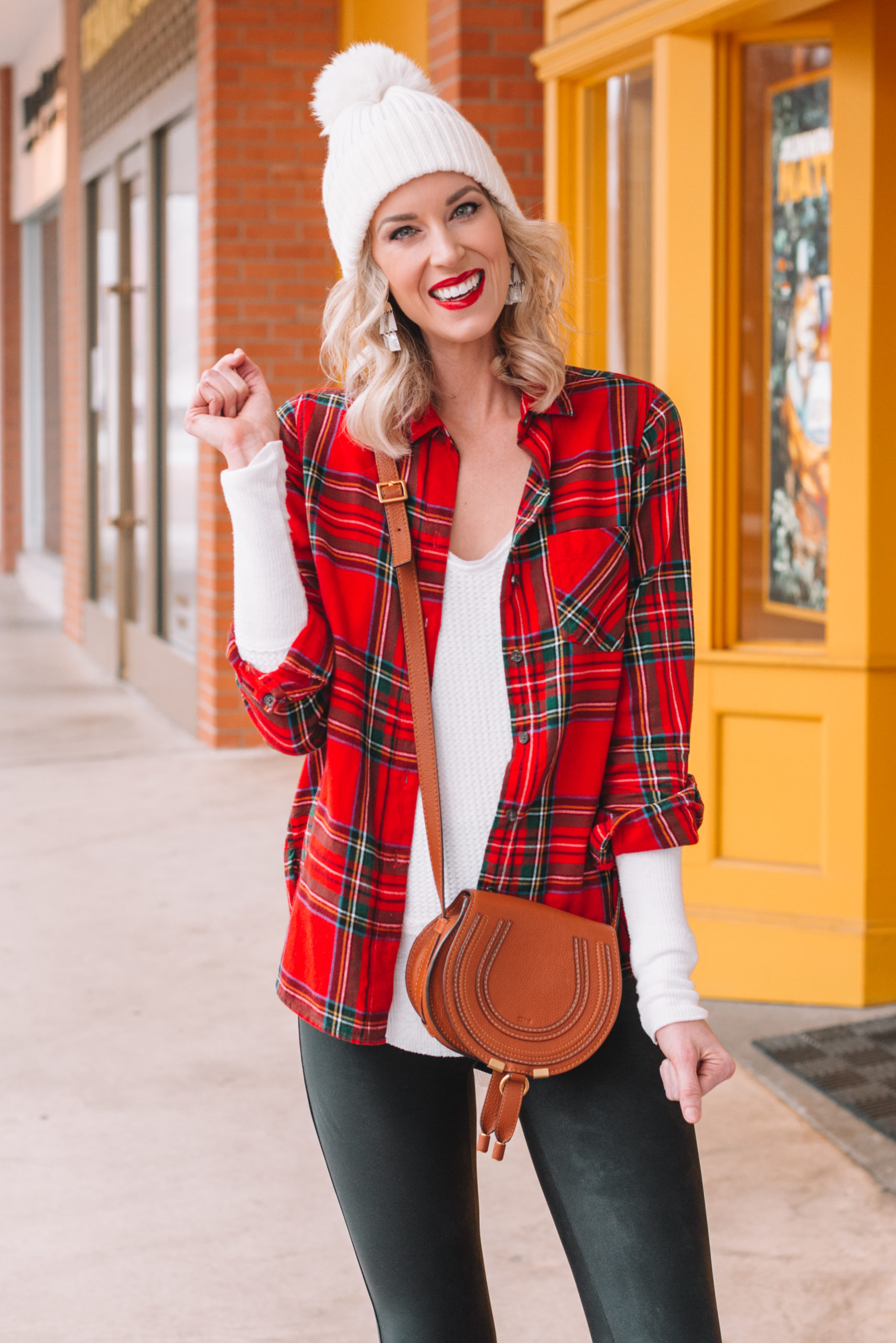 flannel and leggings 5 - Straight A Style