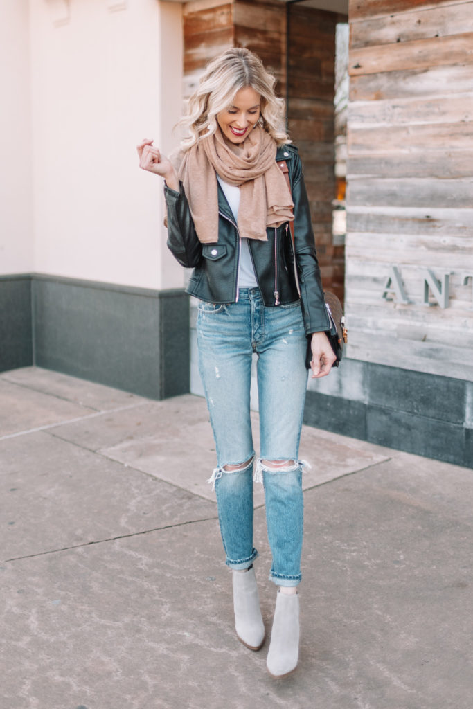 wide leg ankle length jeans