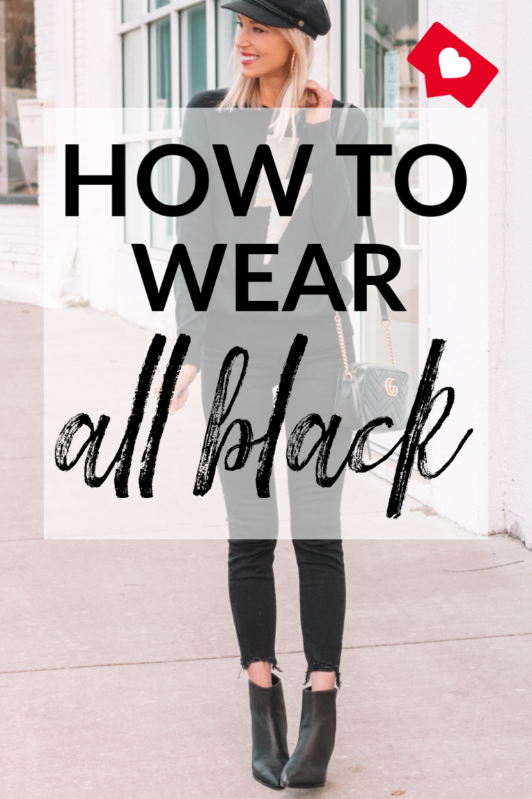 How to Wear All Black - Straight A Style