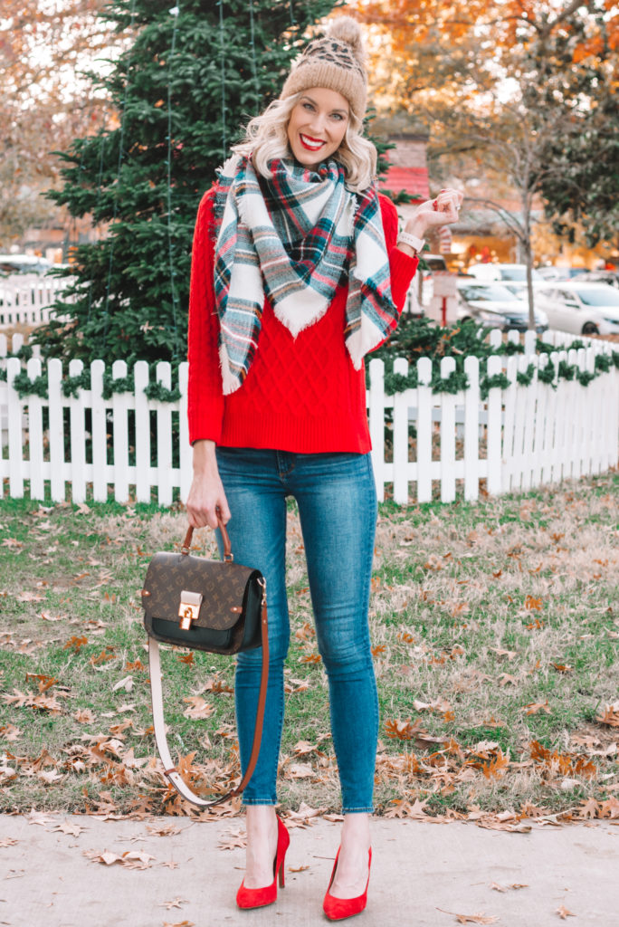 How to Wear a Red Sweater - 3 Outfit Ideas - Straight A Style