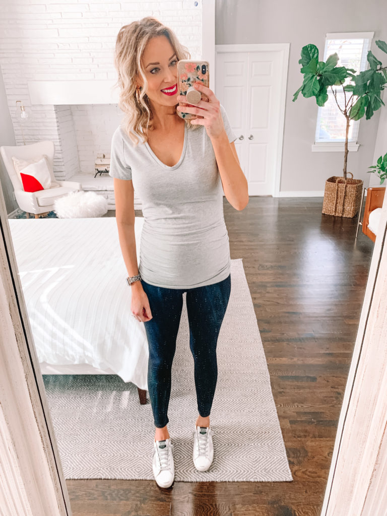 Spanx maternity faux leather honest review 🤞🏻 #maternity #spanxmater