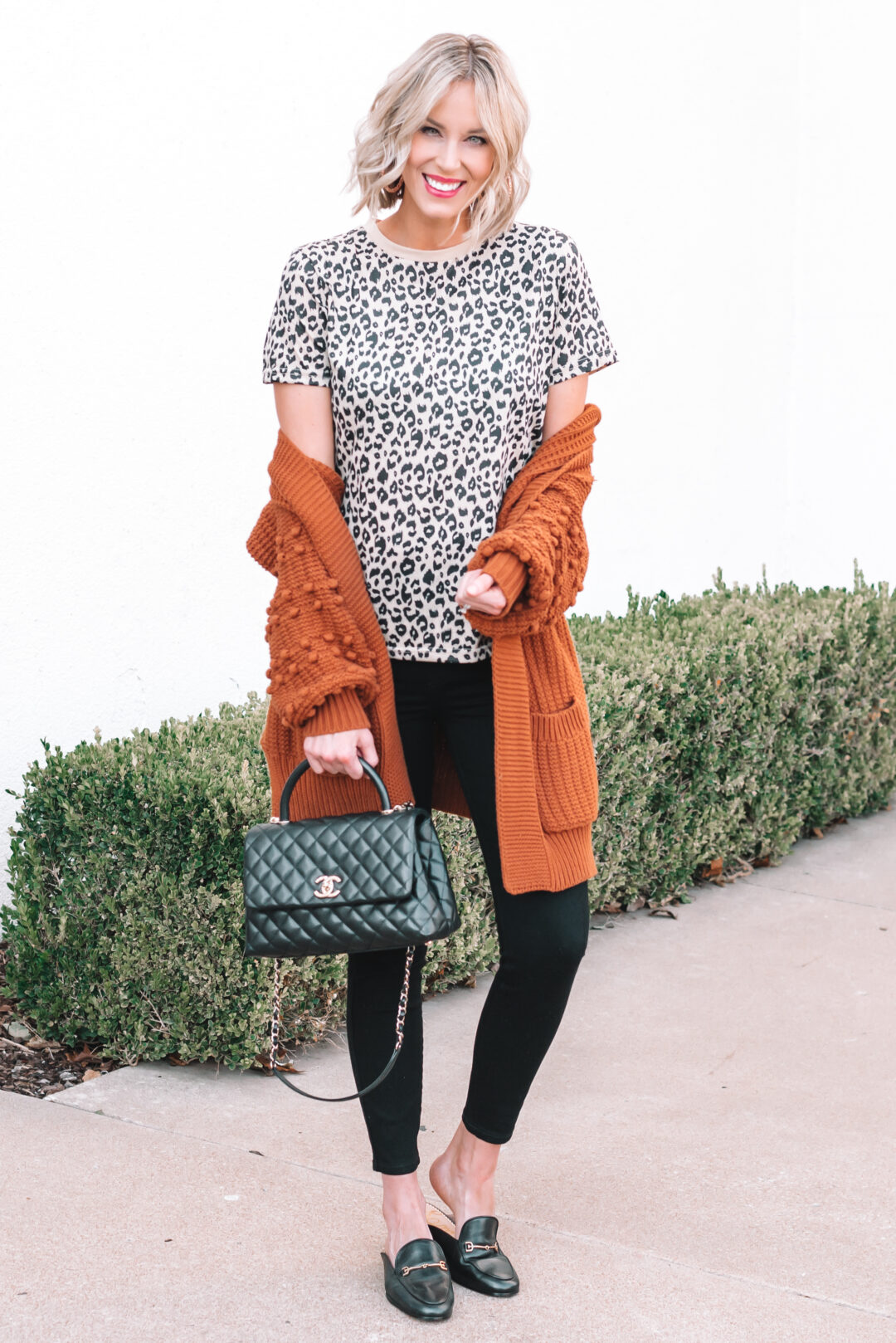 Leopard and Rust Outfit Combination - Straight A Style