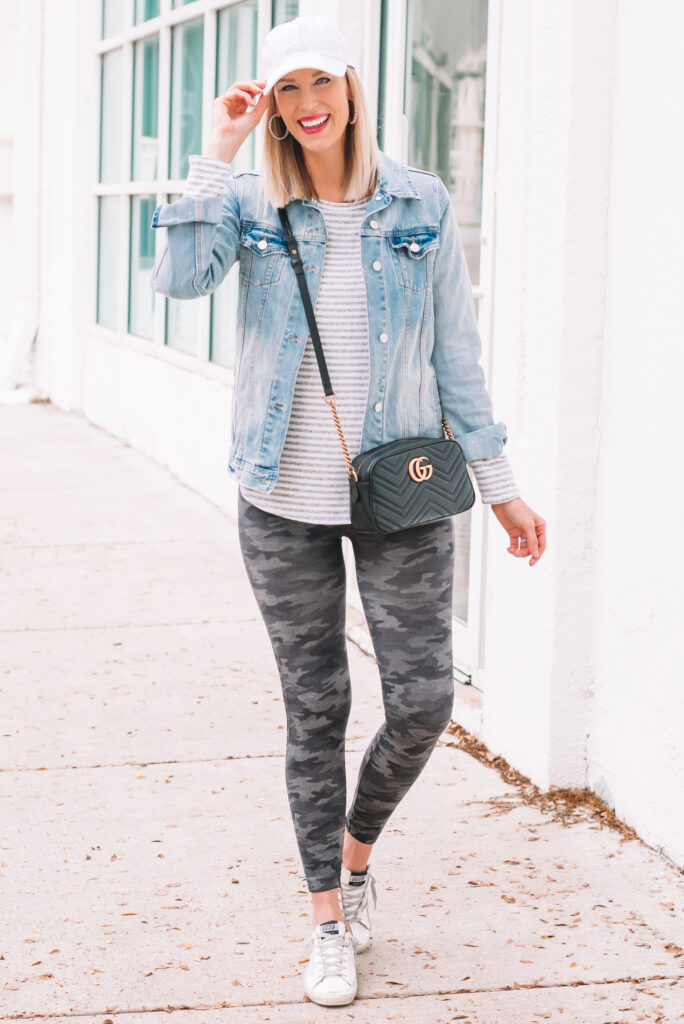 Casual Camo Leggings Outfit - Straight 