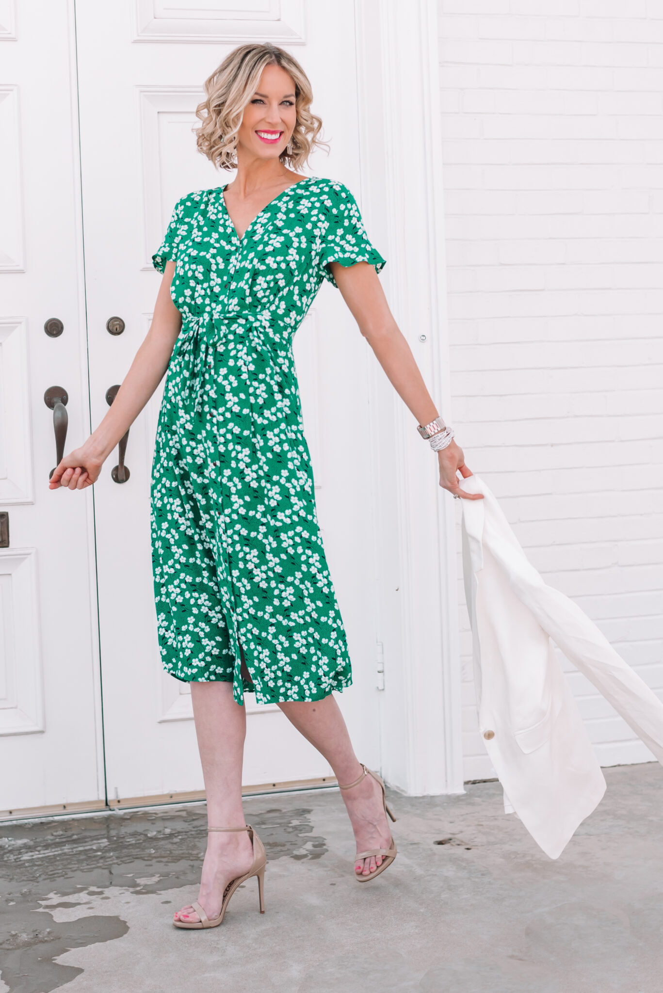 Green Spring Midi Dress - Straight A Style