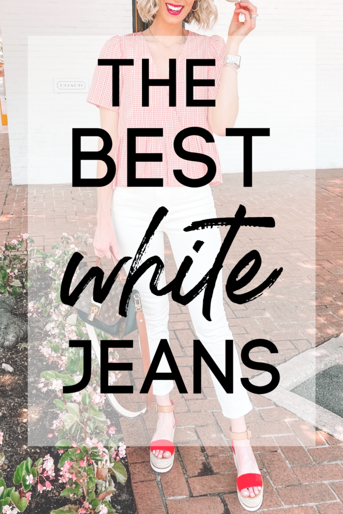 The Best White Jeans - Straight A Style