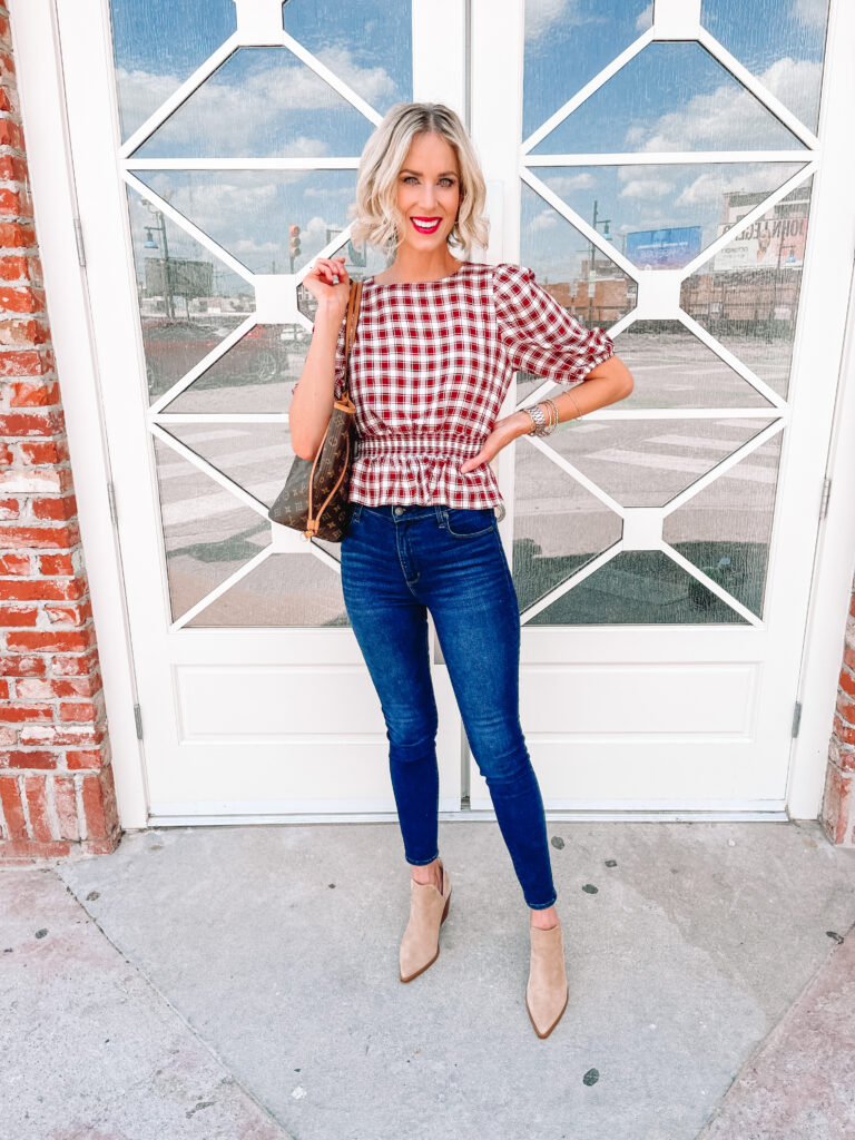 The Best Gingham Top for Fall - Straight A Style