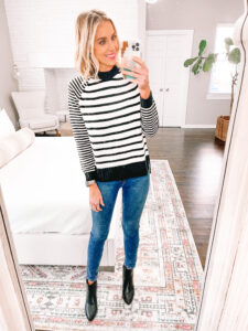 3 Ways to Wear a Black and White Striped Sweater - Straight A Style