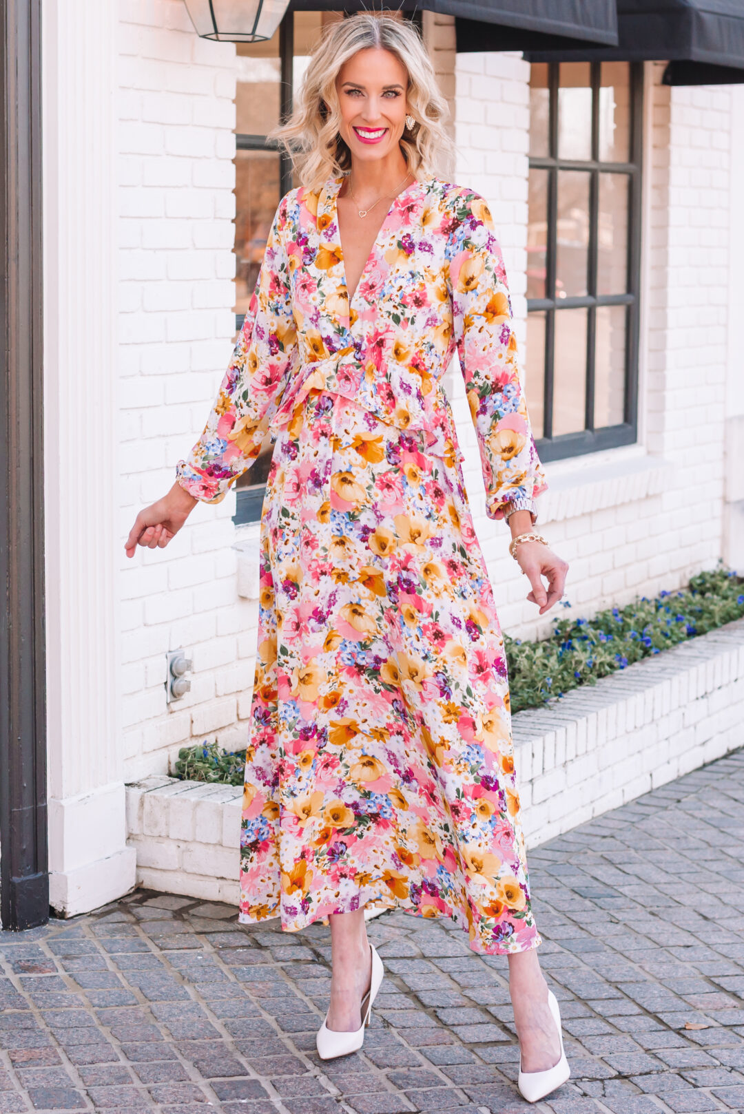 Floral Maxi Dress - Wedding Guest Dress - Straight A Style