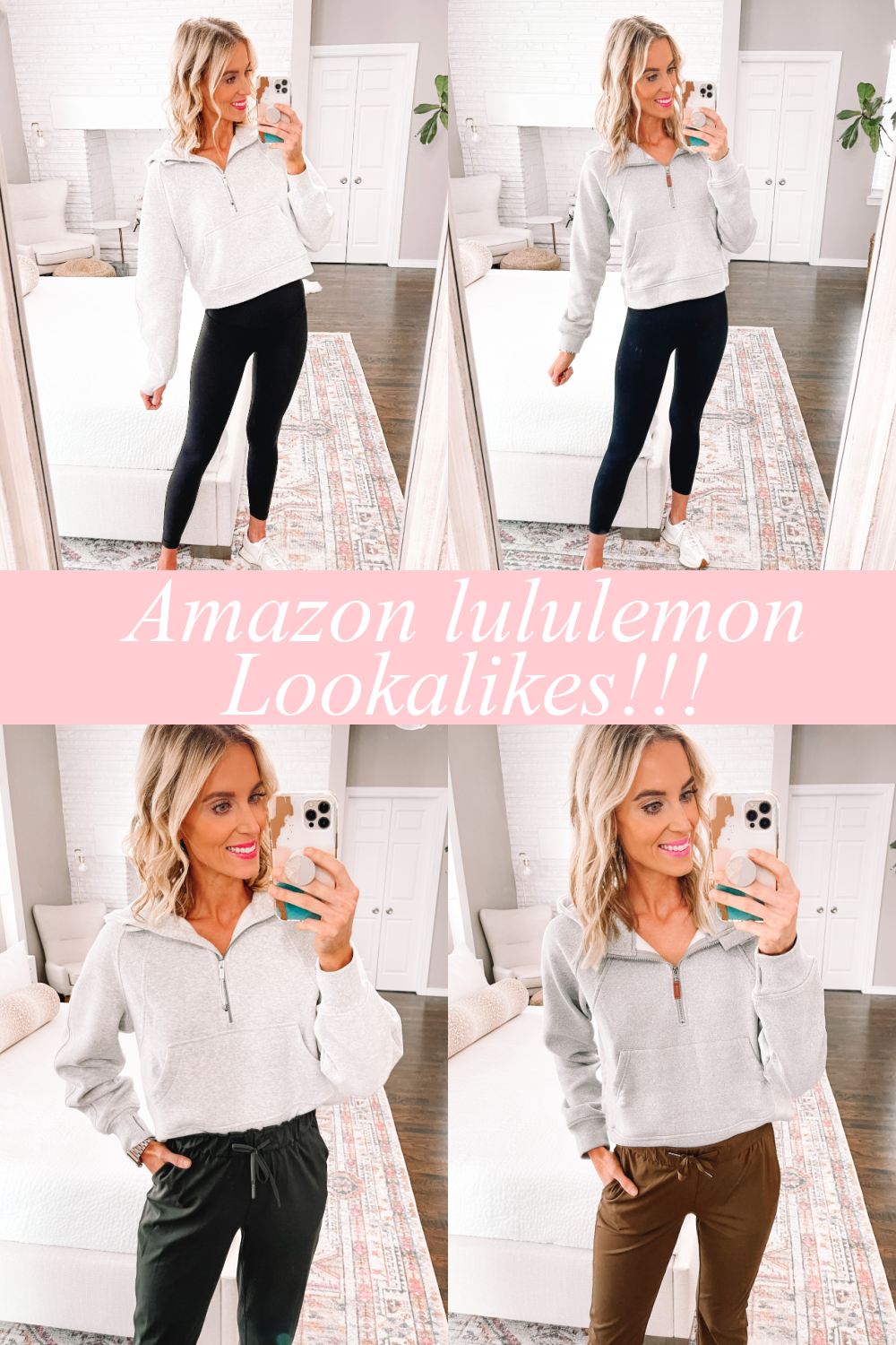 A best selling sweater + a pair of lulu inspired leggings = the