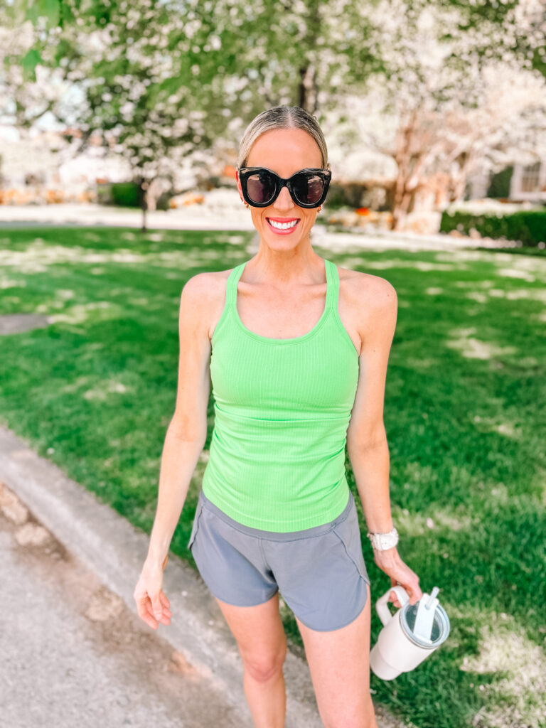 I am rounding up the best of Amazon workout clothes summer edition! You are going to love these designer inspired shorts and tank top.