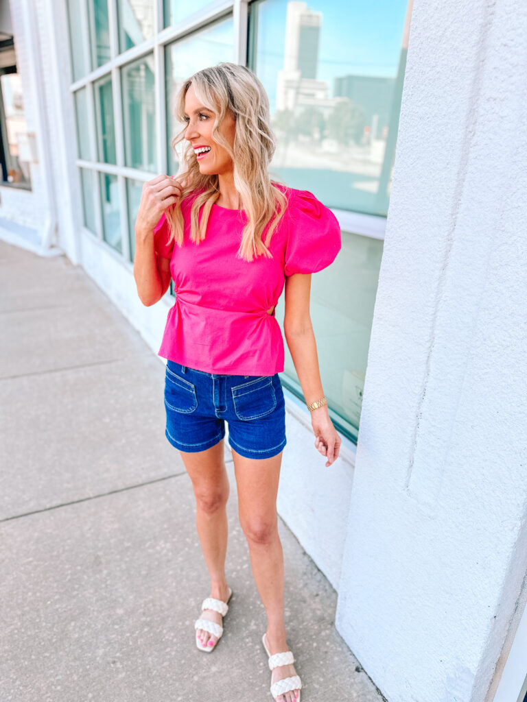 walmart pink scoop top 5 - Straight A Style