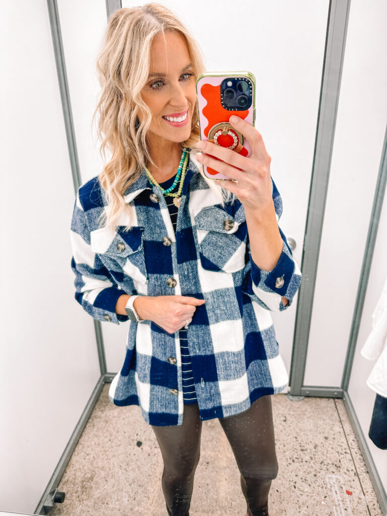 How cute is this plaid shacket!